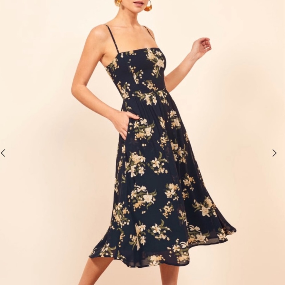 Reformation Rosehip Fit & Flare dress